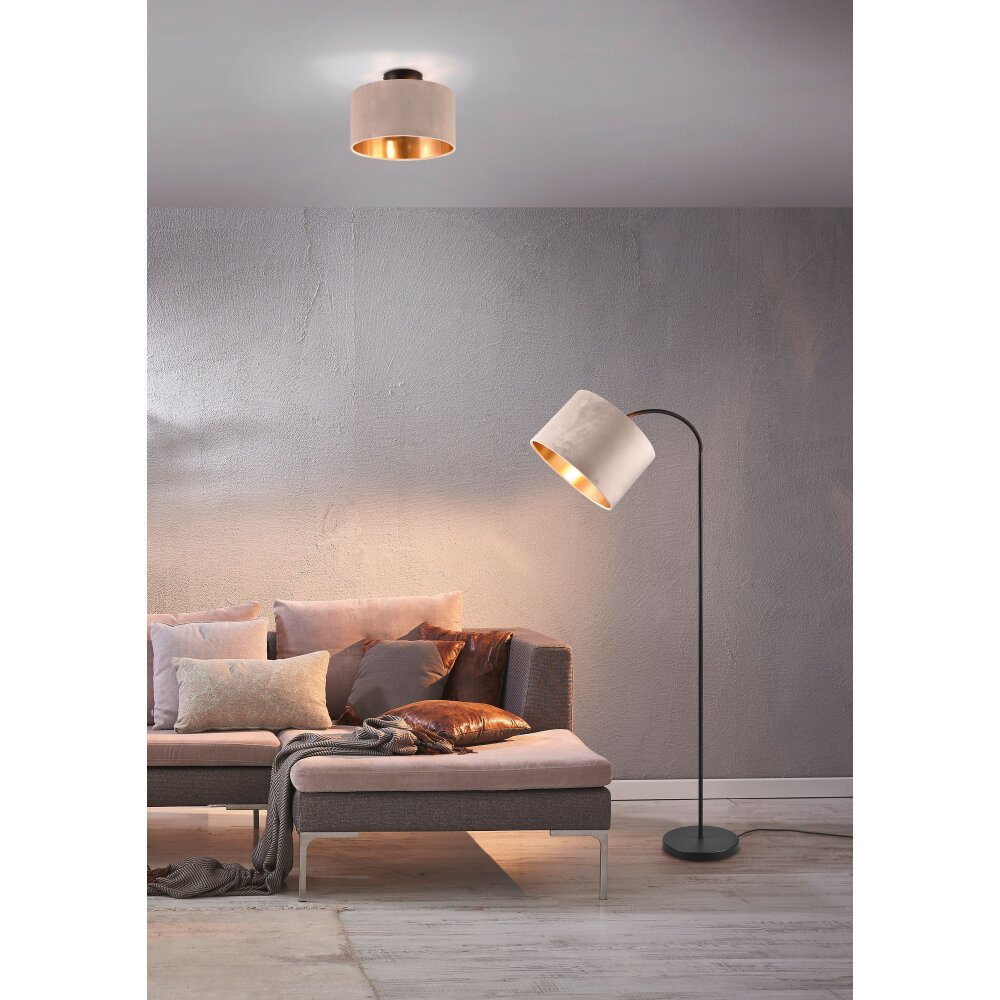 Trio JULIETA Deckenleuchte Schwarz, 2-flammig main product photo