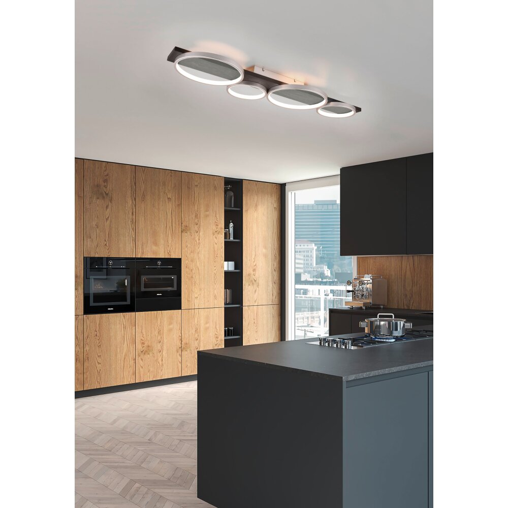 Trio Medera Deckenleuchte LED Schwarz, Weiß, 1-flammig main product photo
