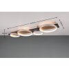 Trio Medera Deckenleuchte LED Schwarz, Titan, 1-flammig