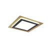 Trio MORGAN Deckenleuchte LED Gold, Schwarz, 1-flammig, Fernbedienung