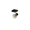 Reality Ardon Wandleuchte Gold, Schwarz, 1-flammig