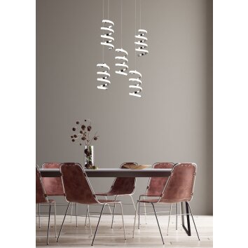 Reality LAOLA Pendelleuchte LED Chrom, 5-flammig