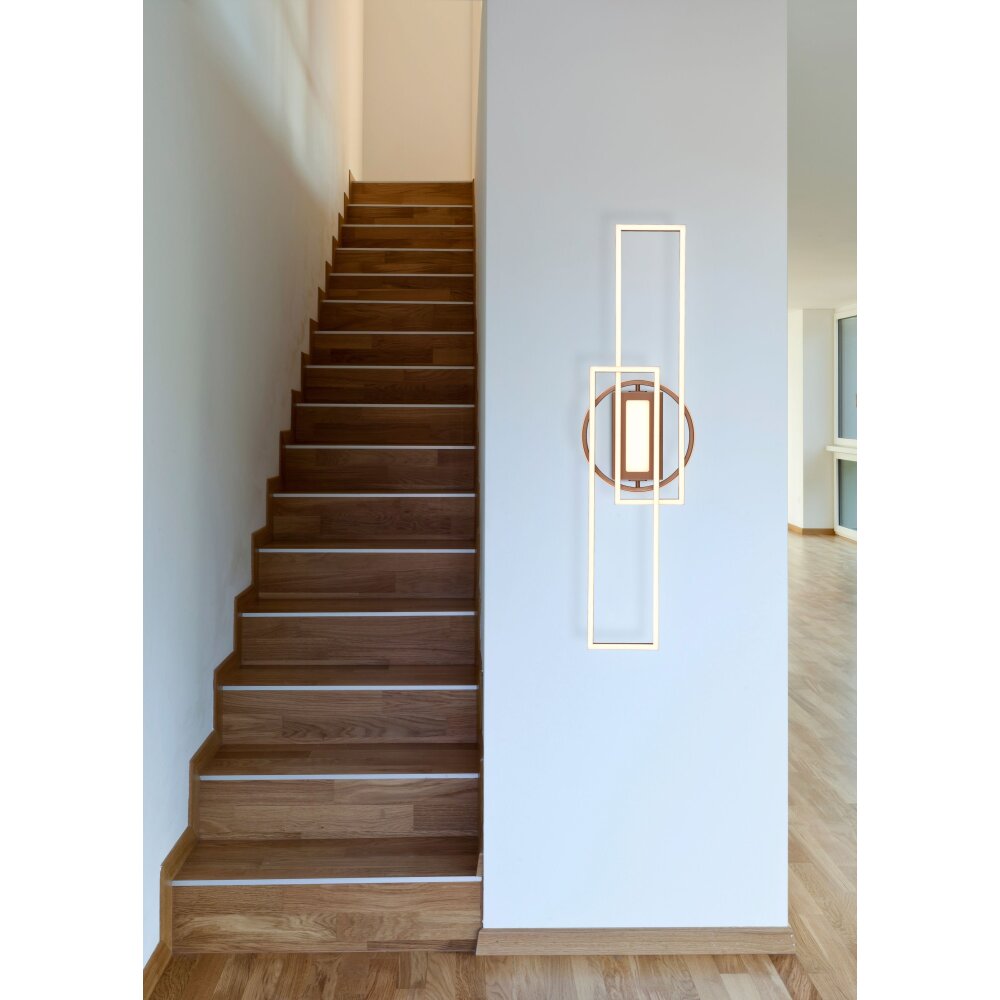 Reality TWISTER Deckenleuchte LED Braun, 1-flammig, Fernbedienung main product photo