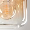Lauden Hängeleuchte Glas 20cm Bernsteinfarben, Klar, 4-flammig