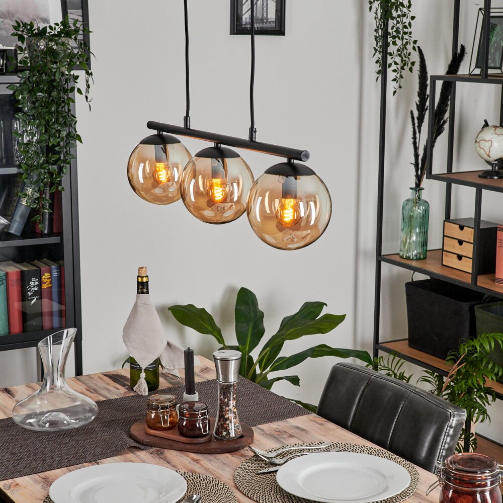 Gastor Hängeleuchte Bernsteinfarben, 3-flammig main product photo