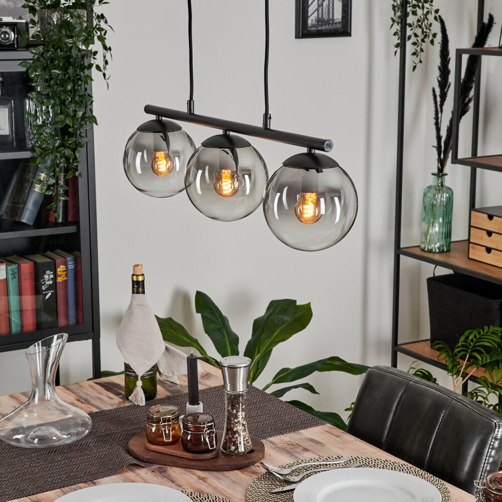 Gastor Hängeleuchte Klar, Rauchfarben, 3-flammig main product photo