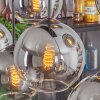 Koyoto Hängeleuchte Glas 20cm Klar, Rauchfarben, 8-flammig