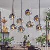 Koyoto Hängeleuchte Glas 20cm Klar, Rauchfarben, 8-flammig