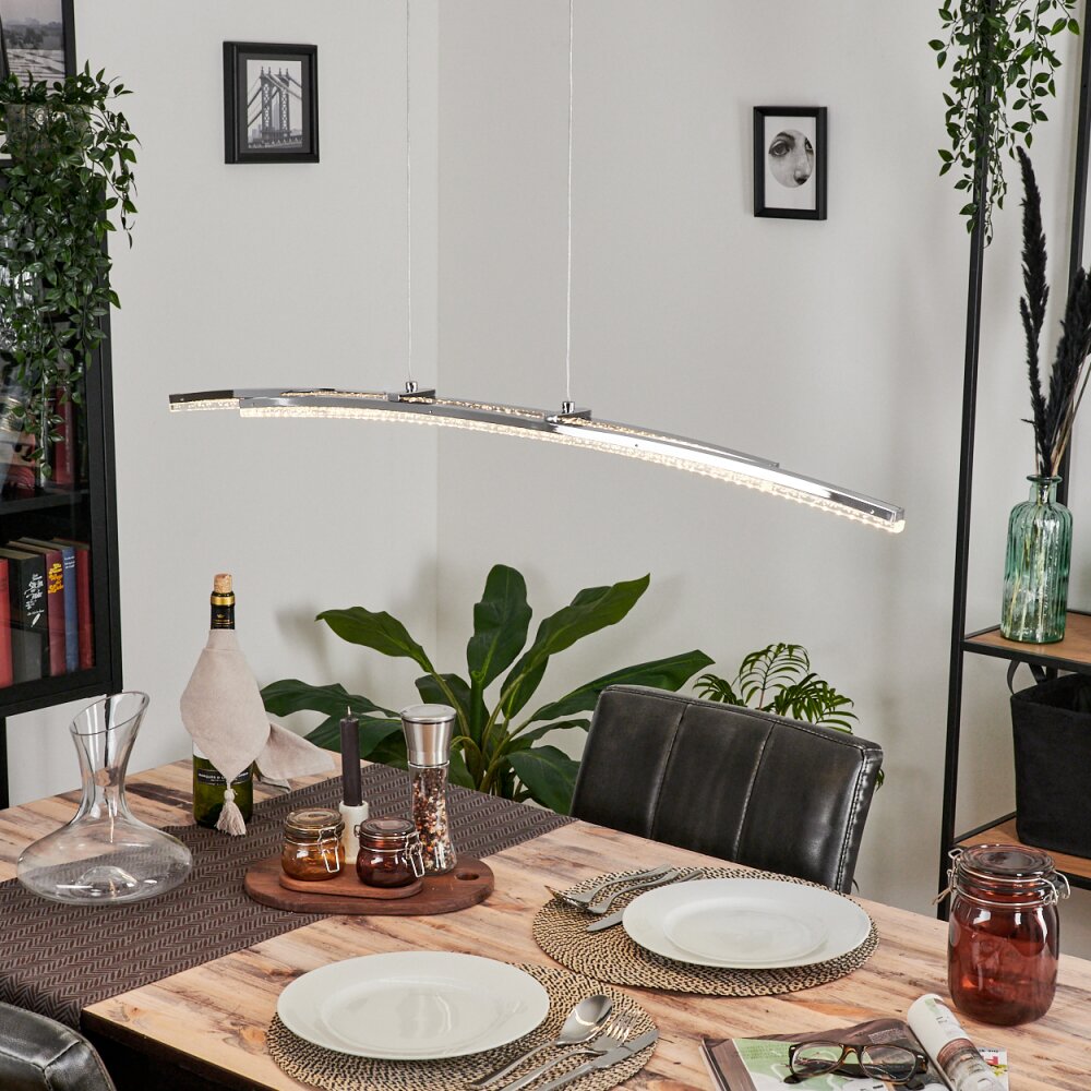 Manlleu Pendelleuchte Chrom, 1-flammig main product photo