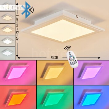 Voisines Deckenpanel LED Weiß, 1-flammig, Fernbedienung, Farbwechsler