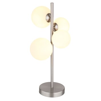 Globo RIHA Tischleuchte LED Nickel-Matt, 4-flammig