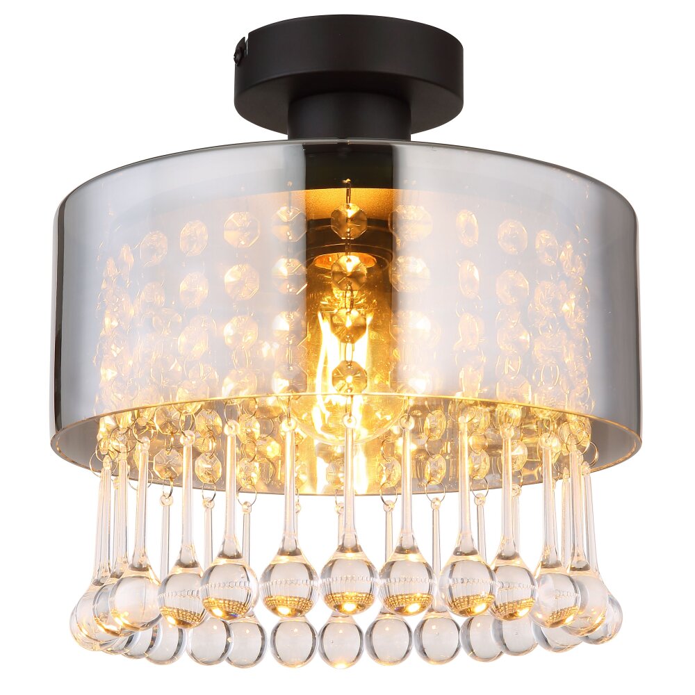 Globo HENDRY Deckenleuchte Schwarz, 1-flammig main product photo