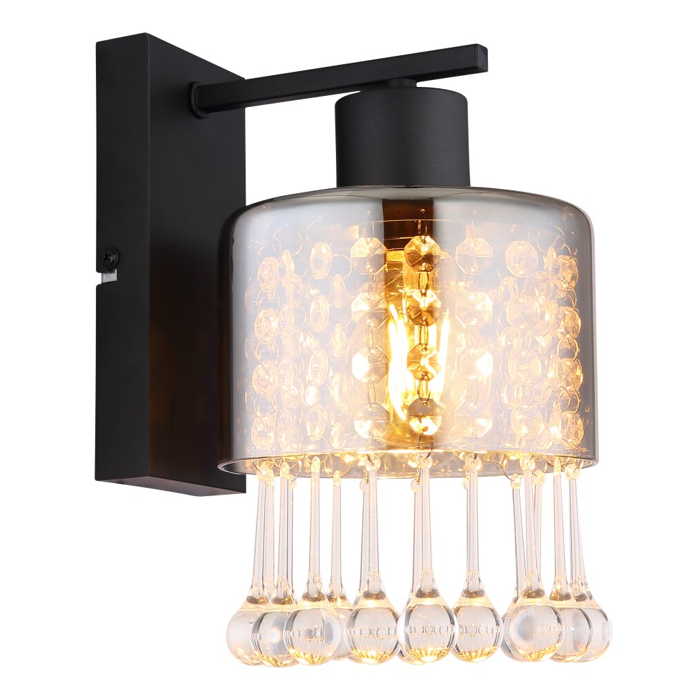 Globo HENDRY Wandleuchte Schwarz, 1-flammig main product photo