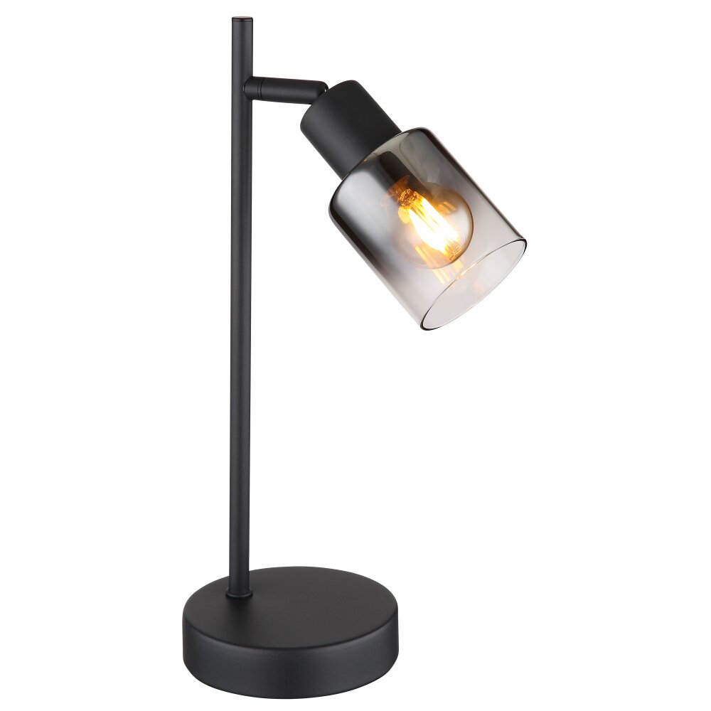 Globo HUBERTUS Tischleuchte Schwarz, 1-flammig main product photo