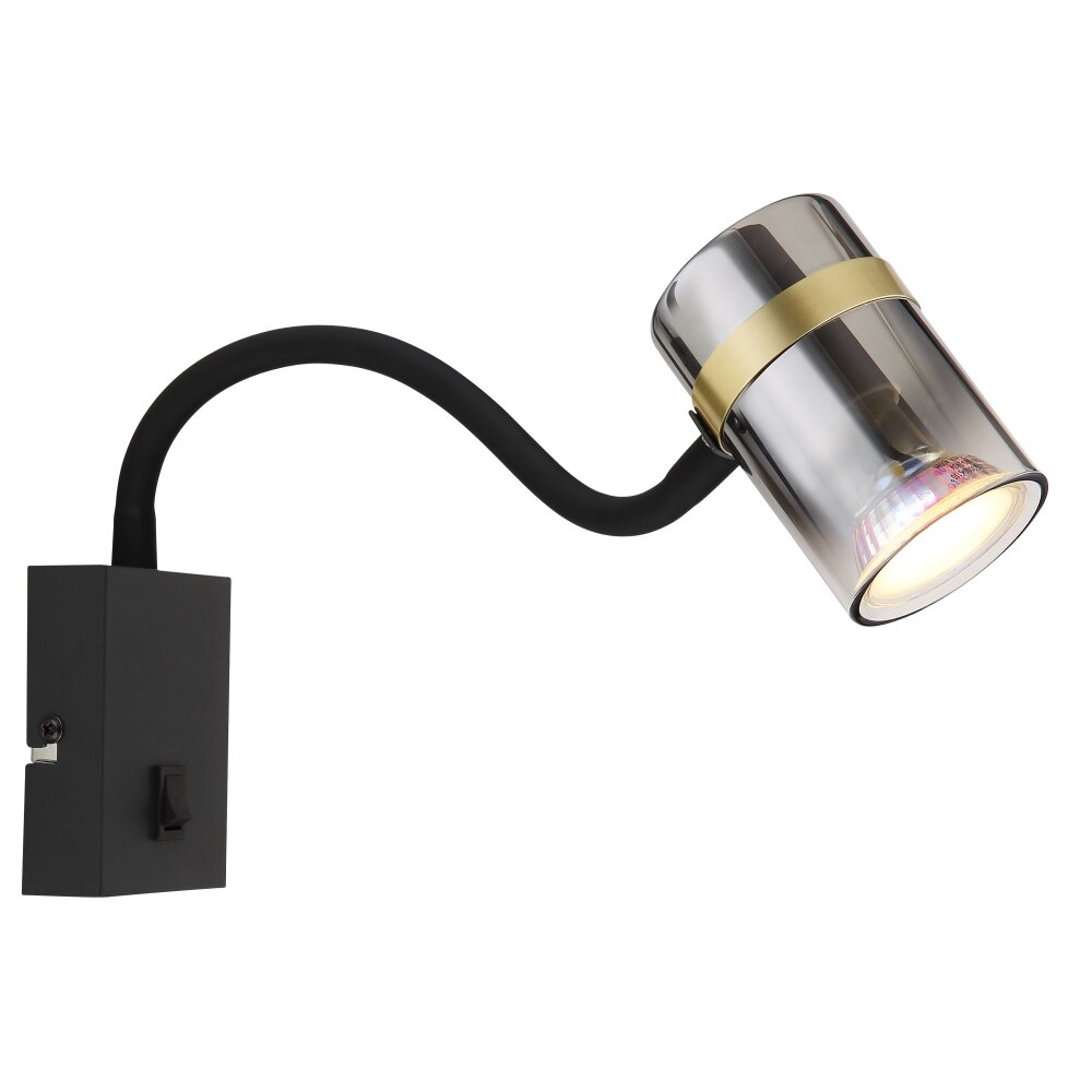 Globo TRABBY Wandleuchte Schwarz, 1-flammig main product photo