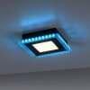 Leuchten Direkt ACRI Deckenleuchte LED Schwarz, 2-flammig, Fernbedienung