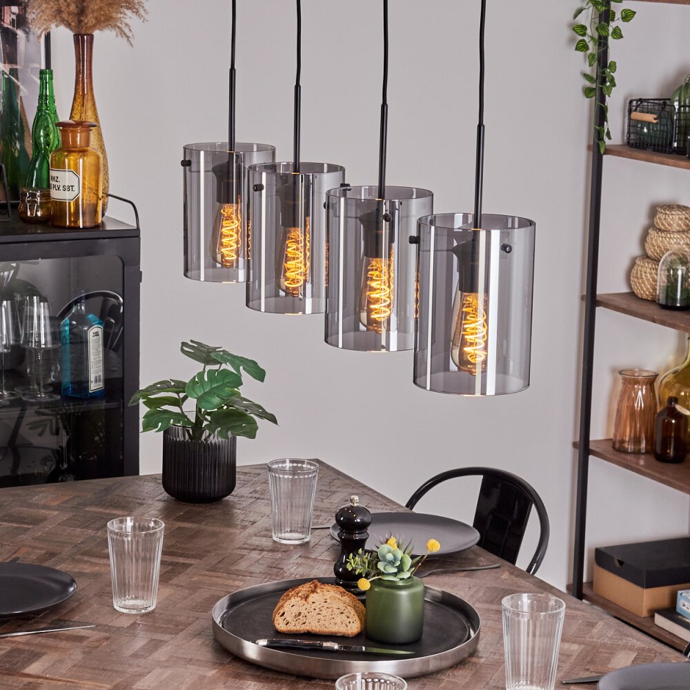 Parane Hängeleuchte Rauchfarben, 4-flammig main product photo