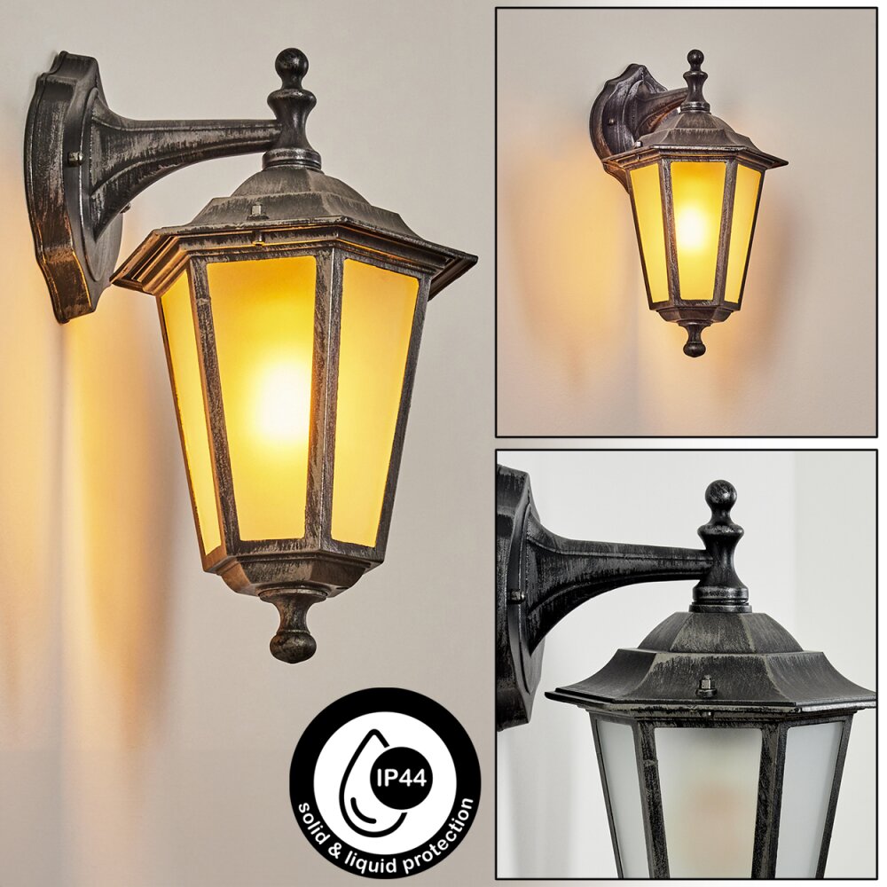 Loria Außenwandleuchte Grau, Schwarz, Silber, 1-flammig main product photo