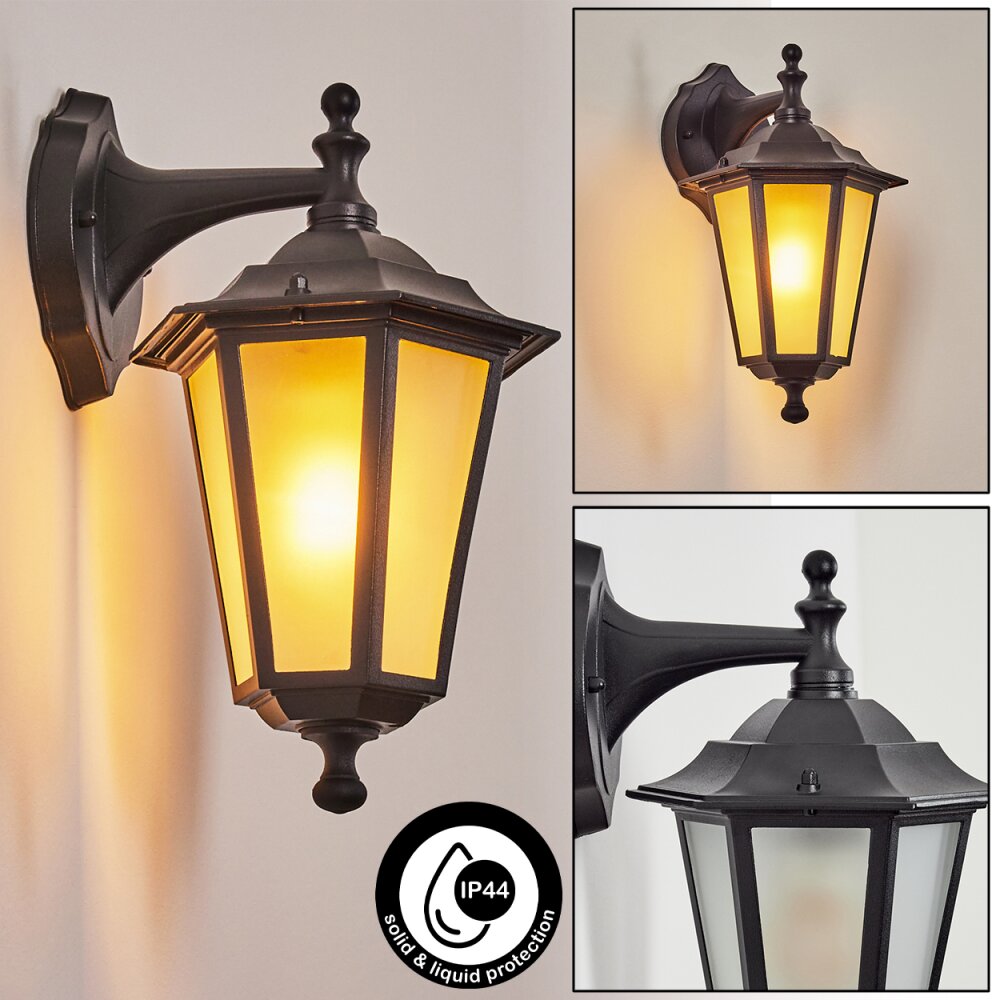 Loria Außenwandleuchte Schwarz, 1-flammig main product photo