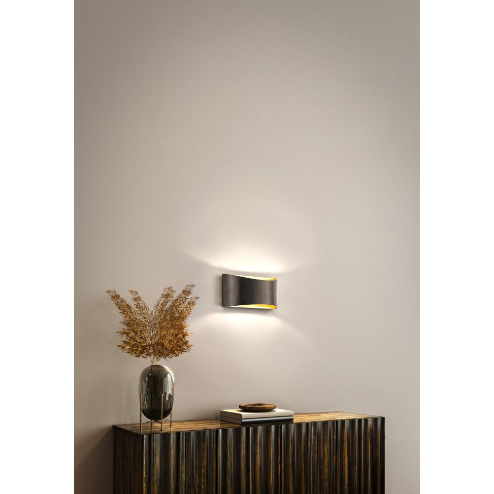 Fischer & Honsel Arles Wandleuchte LED Schwarz, 2-flammig main product photo
