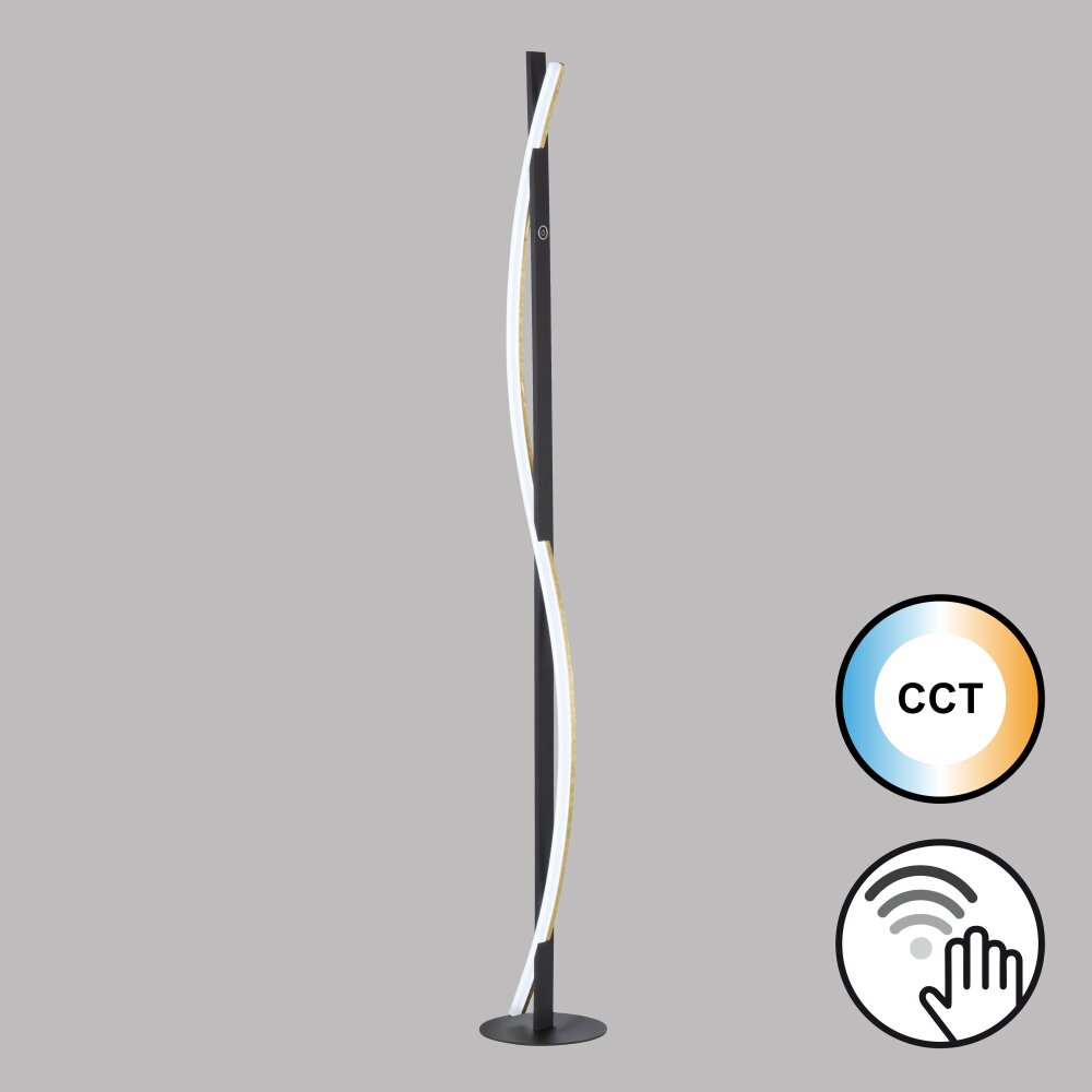Fischer & Honsel Bridge Stehleuchte LED Schwarz, 1-flammig main product photo