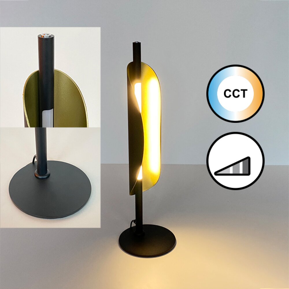 Fischer & Honsel Skal Tischleuchte LED Schwarz, 1-flammig main product photo