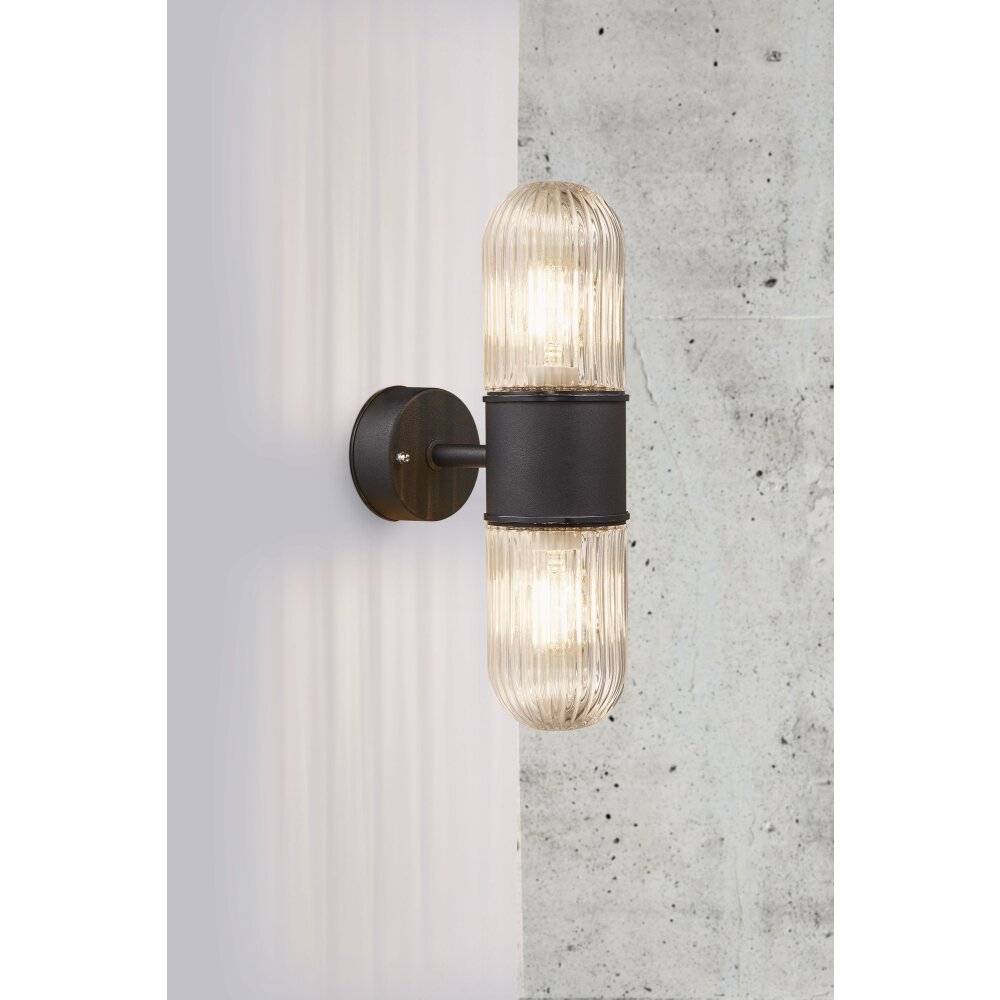 Nordlux KONYO Außenwandleuchte Schwarz, 2-flammig main product photo
