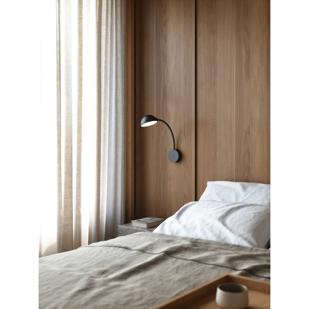 Design For The People by Nordlux NOMI Wandleuchte Schwarz, 1-flammig main product photo