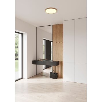 Nordlux OJA Deckenpanel LED Holzoptik, 1-flammig