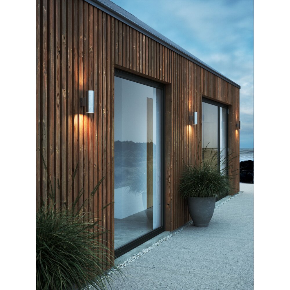 Nordlux TIN Außenwandleuchte Verzinkt, 2-flammig main product photo