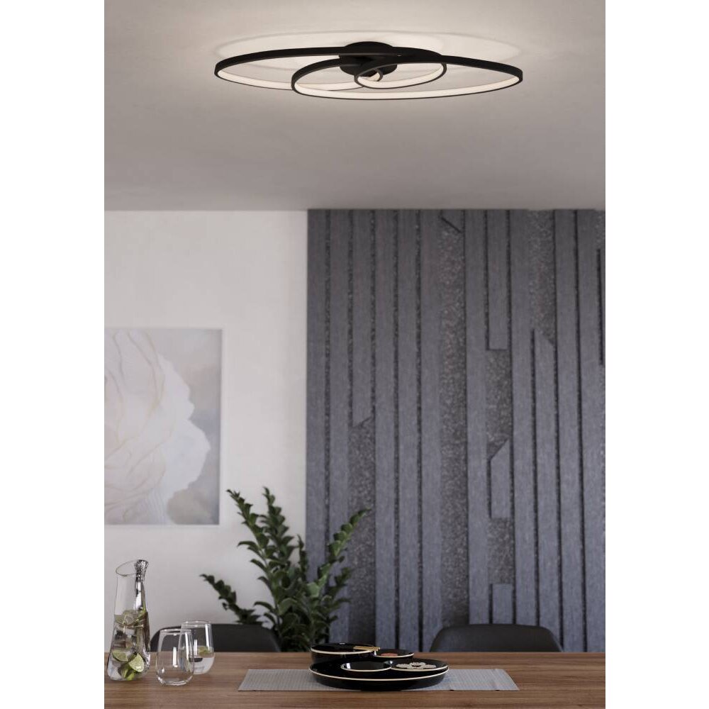 Eglo GIANELLA Deckenleuchte LED Schwarz, 1-flammig main product photo