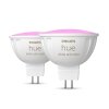 Philips Hue 2er Set LED GU5.3 6,3 Watt 2000-6500 Kelvin 400 Lumen