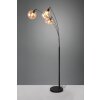 Trio Lumina Bogenlampe Schwarz, 3-flammig
