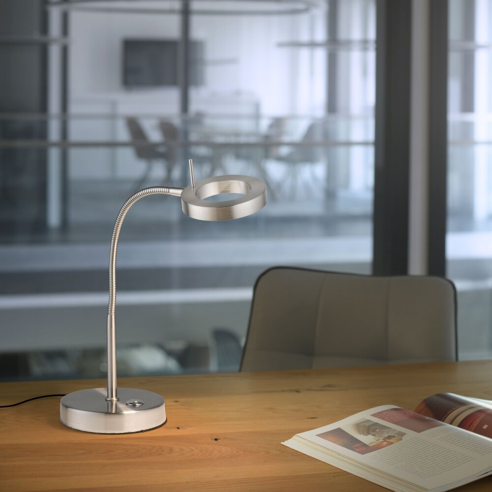 Paul Neuhaus HENSKO Tischleuchte LED Silber, 1-flammig main product photo