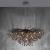 Paul Neuhaus ICICLE Kronleuchter Schwarz, 10-flammig