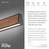 Paul Neuhaus PURE E-MOTION Pendelleuchte LED Holzoptik, Schwarz, 1-flammig, Fernbedienung