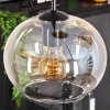 Apedo Hängeleuchte Glas 20cm Bernsteinfarben, Klar, 3-flammig