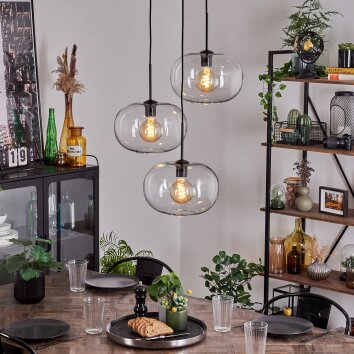 Apedo Hängeleuchte Glas 30cm Klar, 3-flammig Apedo Hängeleuchte Glas 30cm Klar, 3-flammig