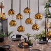 Koyoto Hängeleuchte Glas 20cm Gold, Klar, 8-flammig Koyoto Hängeleuchte Glas 20cm Gold, Klar, 8-flammig