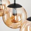 Gastor Hängeleuchte Glas 15 cm Bernsteinfarben, 5-flammig