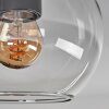 Koyoto Deckenleuchte Glas 15 cm Messing, Schwarz, 1-flammig
