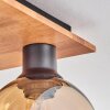 Koyoto Deckenleuchte Glas 15 cm Naturfarben, Schwarz, 4-flammig