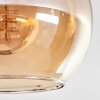 Koyoto Deckenleuchte Glas 15 cm Bernsteinfarben, 4-flammig
