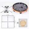 Koyoto Deckenleuchte Glas 20 cm Naturfarben, Schwarz, 6-flammig