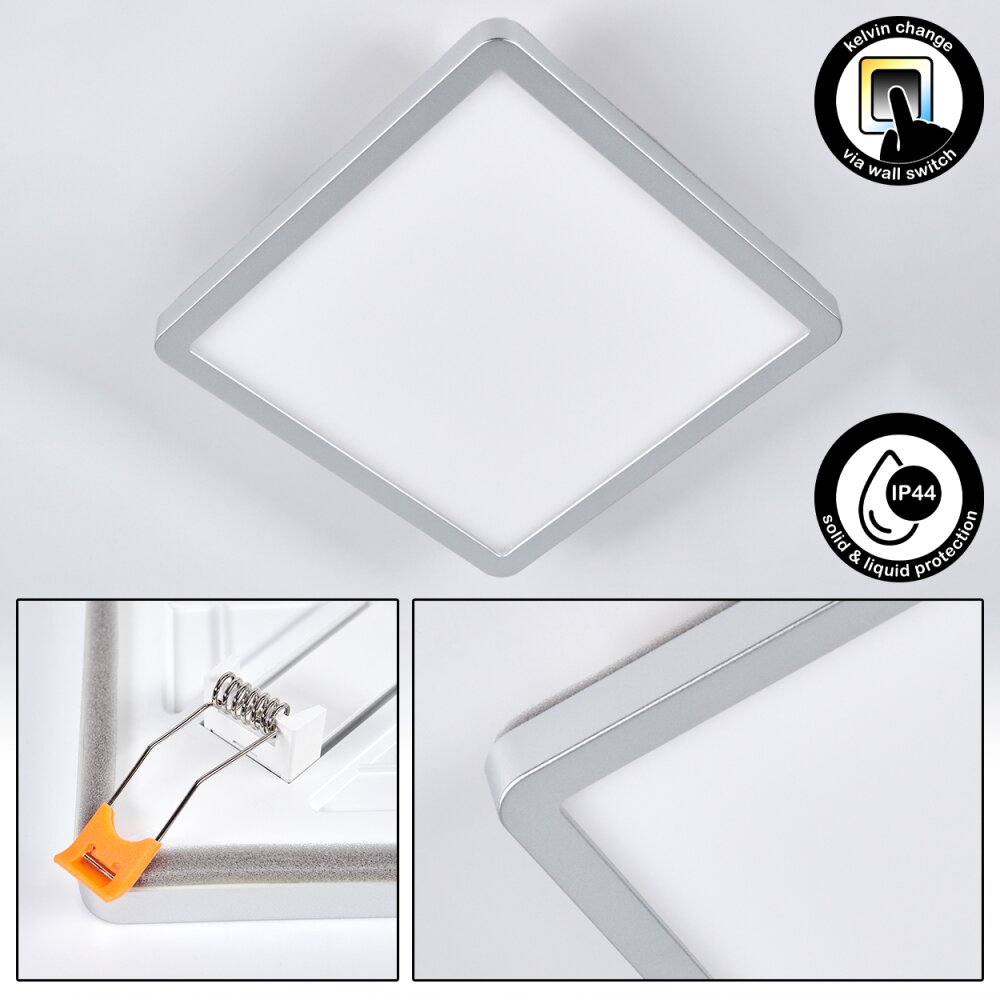 Pawcatuck Einbauleuchte Chrom, Weiß, 1-flammig main product photo