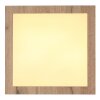 Globo XAVVI Deckenpanel LED Holzoptik, Weiß, 1-flammig