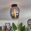 Apedo Deckenleuchte Glas 20 cm Rauchfarben, 1-flammig