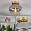 Apedo Deckenleuchte Glas 20 cm Messing, 1-flammig