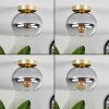 Apedo Deckenleuchte Glas 20 cm Messing, 1-flammig