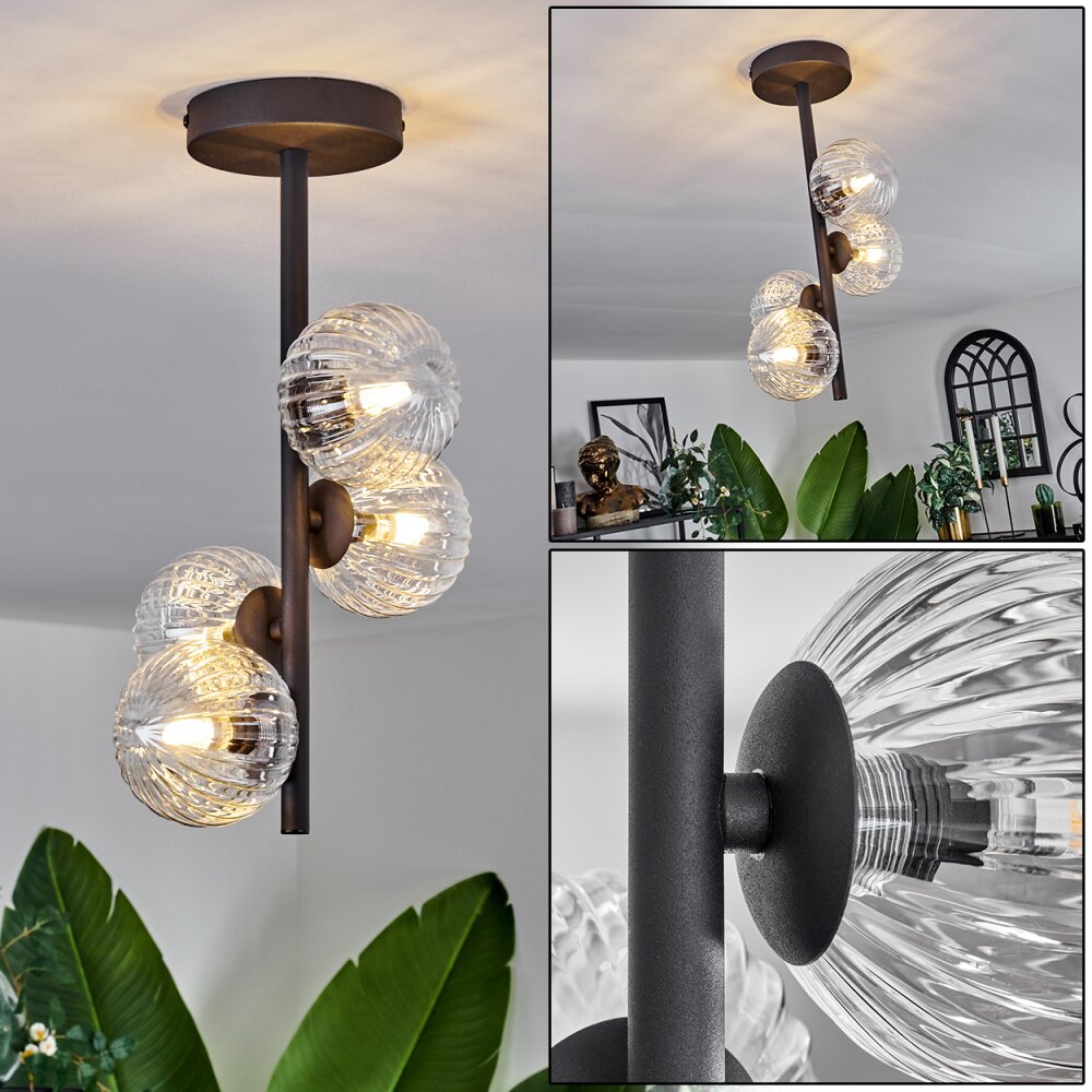 Chehalis Deckenleuchte Glas 10 cm Klar, 4-flammig main product photo